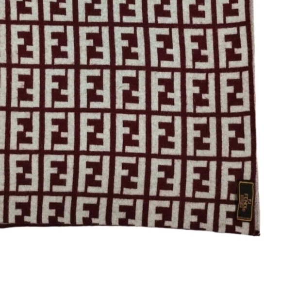 🏅FENDI Zucca Wool Scarf🍭GIFT🎵TRENDING - Picture 6 of 9